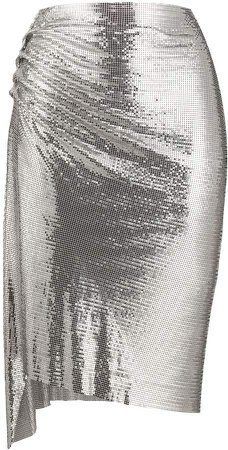 Chainmail Ruched Skirt