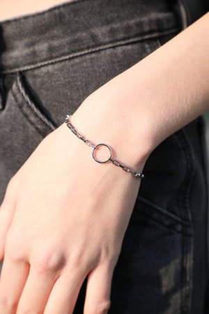 Silver Circle Chain Bracelet - Jewelry - Accessories