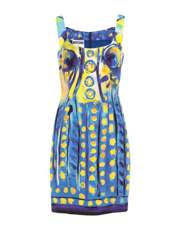 Moschino Blue and Yellow Dress