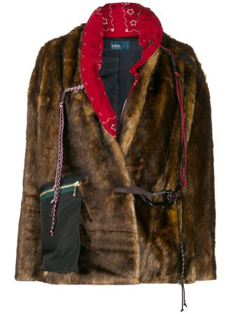Kolor Climbing-harness Faux-fur Jacket | Farfetch.com