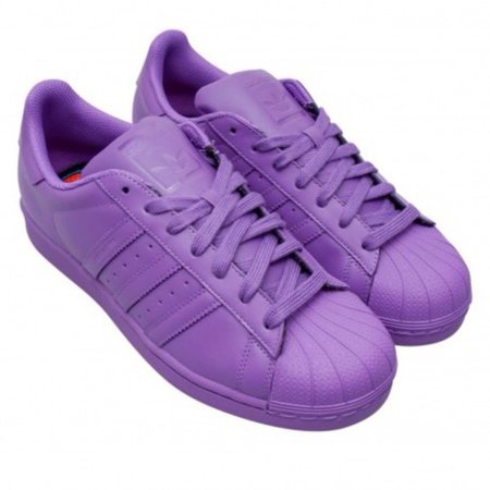 purple adidas superstar