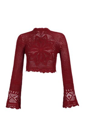 Astola Hand-Crocheted Cotton Cropped Top By Escvdo | Moda Operandi