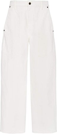 The Row Hester Cropped Straight-Leg Rigid Jeans Size: 0
