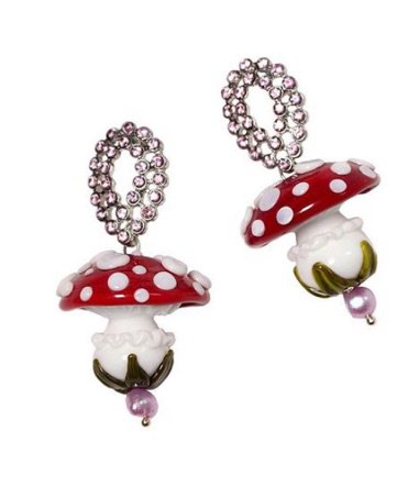 olivejuiceworld mushroom earrings