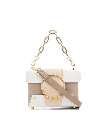 Yuzefi White And Nude Asher Leather cross-body Bag - Farfetch