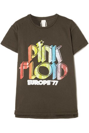 MadeWorn | Pink Floyd distressed printed cotton-jersey T-shirt | NET-A-PORTER.COM