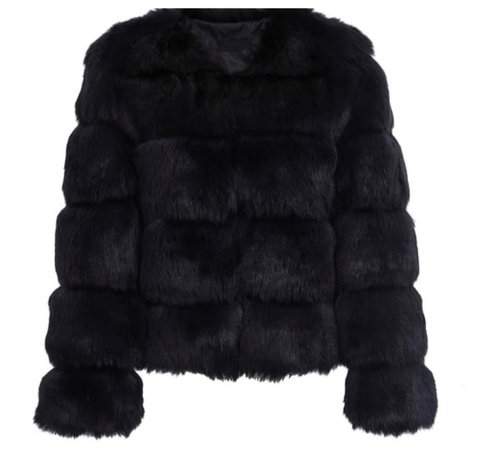 faux fur vintage coat