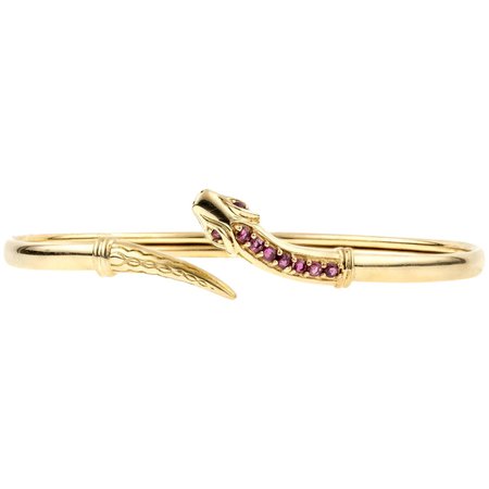 gold snake bracelet - Google Search