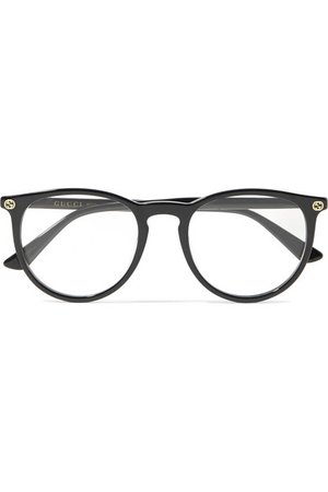 Gucci | Brille mit rundem Rahmen aus Azetat | NET-A-PORTER.COM