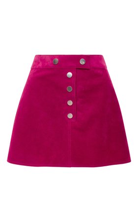 Fushia Suede Mini Skirt by Courrèges | Moda Operandi