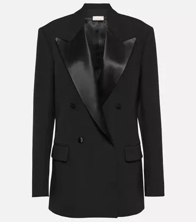 Gucci - Double-breasted wool blazer | Mytheresa