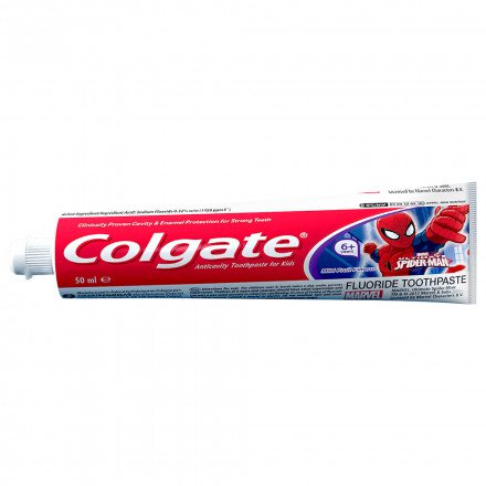 Colgate - Boys Spiderman Fluoride Toothpaste 50ml - Toothpaste & Mouthwash - Oral Care - Bath