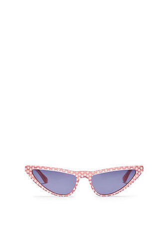 Dot Skinny Cat Eye Sunglasses - PINK - Victoria's Secret