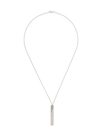 Maison Margiela Number-Embossed Pendant Necklace S30UU0022S11914 Metallic | Farfetch