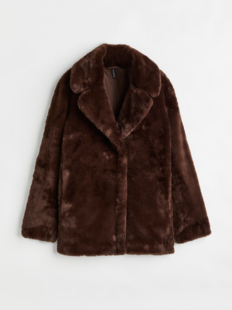 brown fur coat jacket