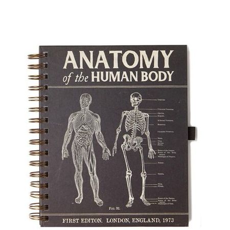 Human anatomy notebook