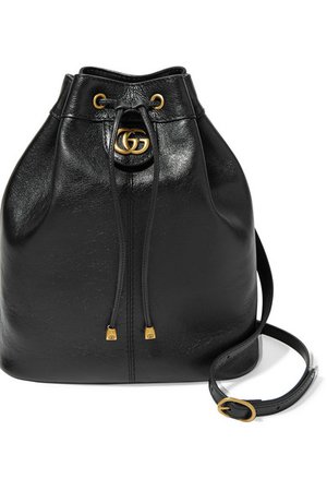 Gucci | Re(Belle) medium convertible textured-leather bucket bag | NET-A-PORTER.COM