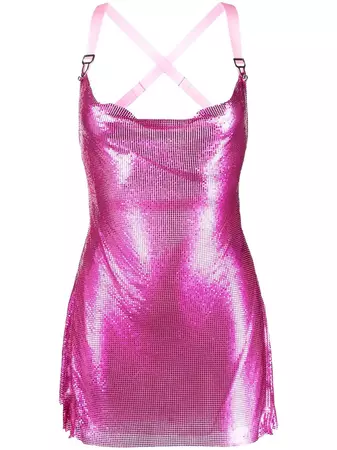 POSTER GIRL Calypson chain-mail Backless Dress - Farfetch