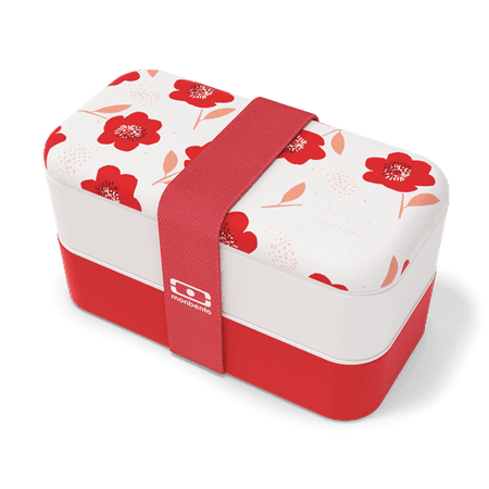 MB Original Graphic Poppy Valentine's Day - the bento box with red Poppy flowers