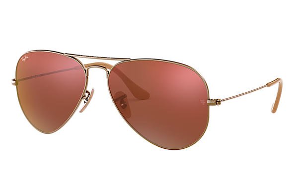 Ray-Ban Aviator Flash Lenses RB3025 Bronze-Copper - Metal - Red Lenses - 0RB3025167/2K58 | Ray-Ban® USA