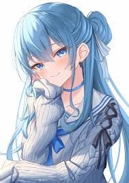 anime girl blue hair – Pesquisa Google