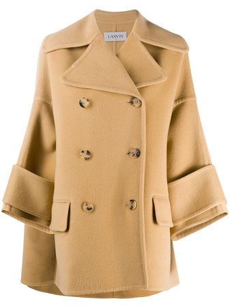 LANVIN, double breasted A-line coat