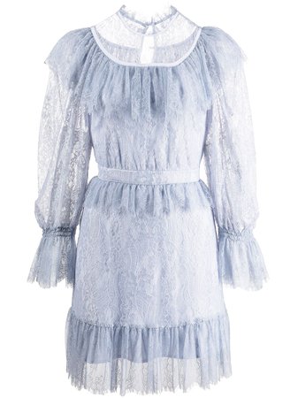 Shop Alice McCall lace-detail tiered mini dress with Express Delivery - FARFETCH