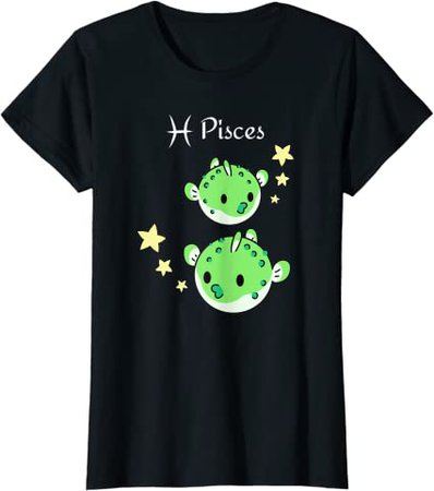 Amazon.com: Pisces Horoscope Birthday Gift Anime Zodiac Astrology T-Shirt: Clothing