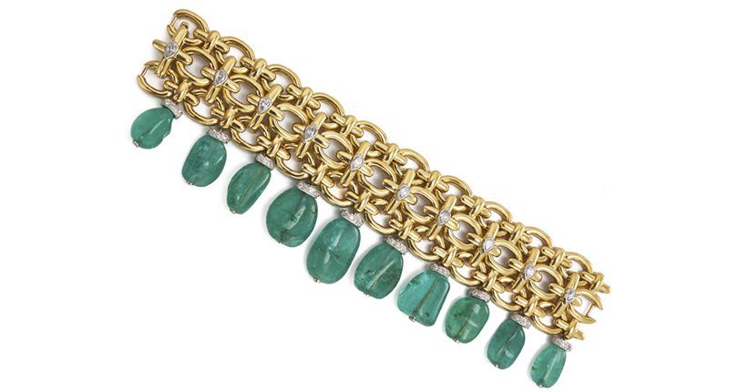 David Webb, The Brocade Emerald bracelet