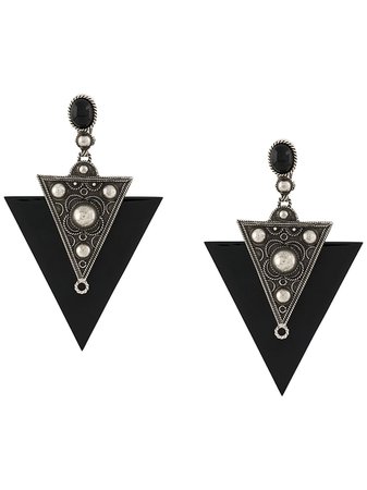 Saint Laurent Marrakesh Triangle Earrings - Farfetch