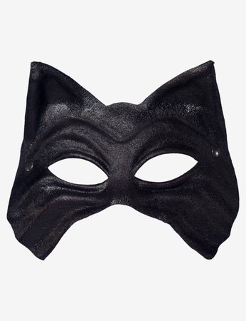 Black Leather Male cat | venetian mask for sale