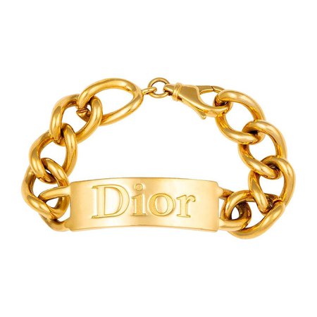EL CYCÈR sur Instagram : Christian Dior by John Galliano fall 2000 chunky gold ID logo bracelet. Tap to shop and for our current selection of Christian Dior.