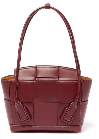 Arco 56 Small Leather Bag - Womens - Burgundy