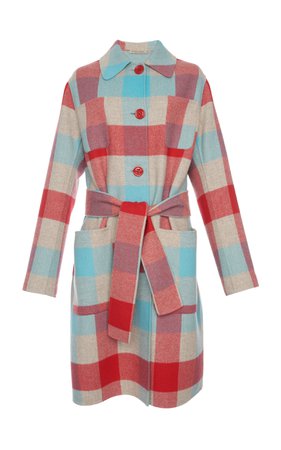 Checked Wool and Cashmere-Blend Coat by Bottega Veneta | Moda Operandi