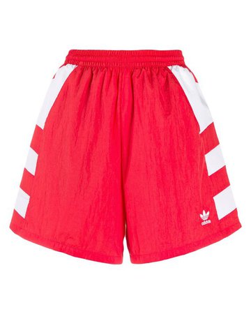 ADIDAS high-waisted trefoil shorts