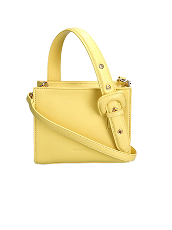 H.O.W. We Are Poised Small Tote yellow purse