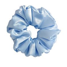 blue scrunchie