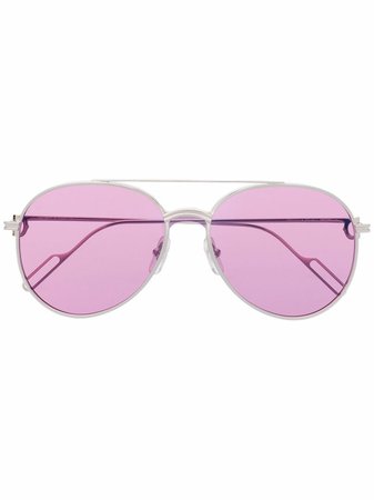 Cartier Eyewear C de Cartier aviator-frame sunglasses - FARFETCH