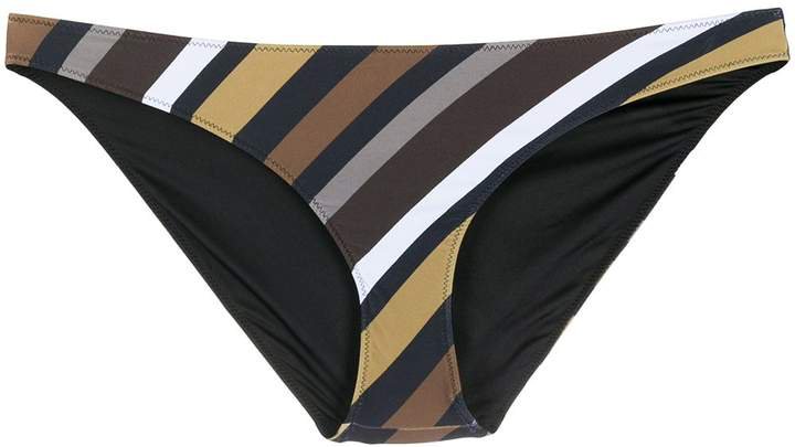 striped print bikini bottoms