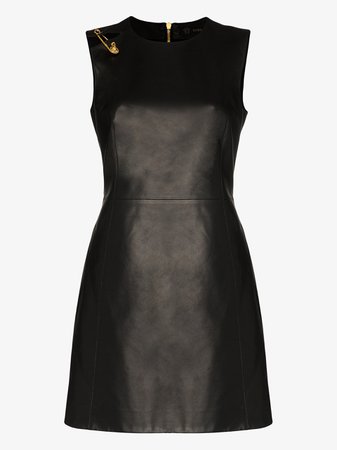 Versace safety pin leather dress | Browns