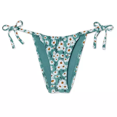Juniors' Cheeky String Bikini Bottom - Xhilaration™ Turquoise Floral : Target