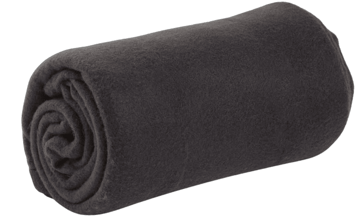 World's Best Cozy-Soft Microfleece Travel Blanket, 50 x 60 Inch, Black