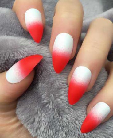 Red & White Ombré
