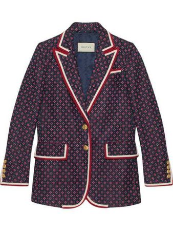 GUCCI Jacket with geometric jacquard pattern