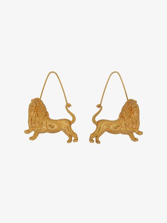 Leo zodiac earrings