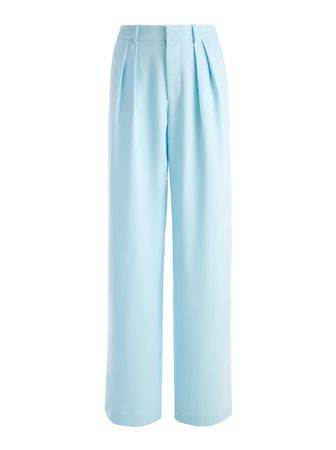 Pompey High Waisted Pleated Pants In Julep | Alice And Olivia