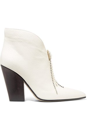 Magda Butrym | Belgium textured-leather ankle boots | NET-A-PORTER.COM