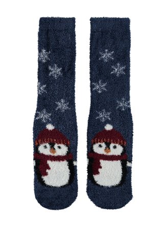Penguin Print Fluffy Socks | Woolworths.co.za