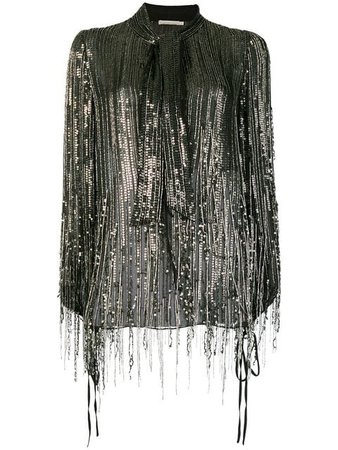 Amen Sequin Blouse With Frenches - Farfetch