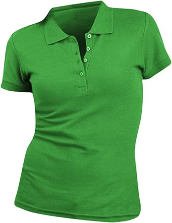 SOLS Womens/Ladies People Pique Short Sleeve Cotton Polo Shirt at Amazon Women’s Clothing store